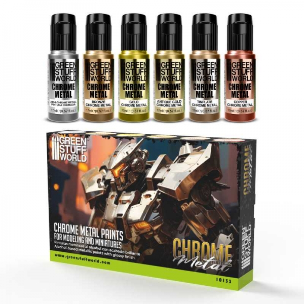Green Stuff World: Paint Set - CHROME