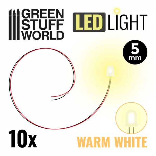 Green Stuff World: Warm White LED Lights - 5mm