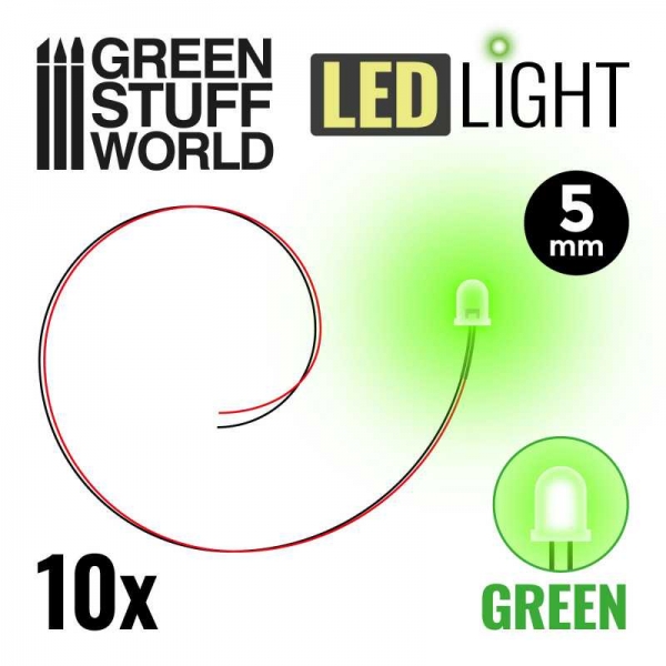 Green Stuff World: Green LED Lights - 5mm