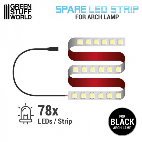 Green Stuff World: Replacement LED Strip for Arch Lamp - Darth Black