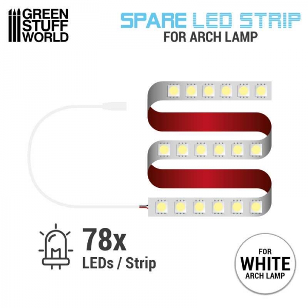 Green Stuff World: Replacement LED Strip for Arch Lamp - Faded White
