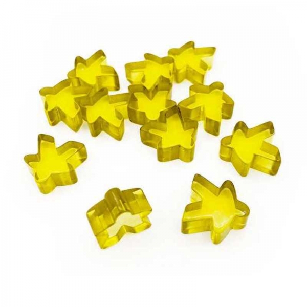 Green Stuff World: Meeples 16x16x8mm - Yellow