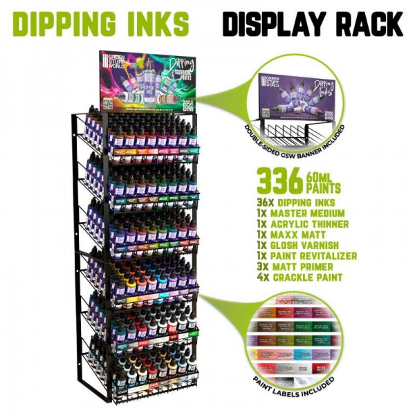 Green Stuff World: METAL DOUBLE DISPLAY - 60ml bottles with banner