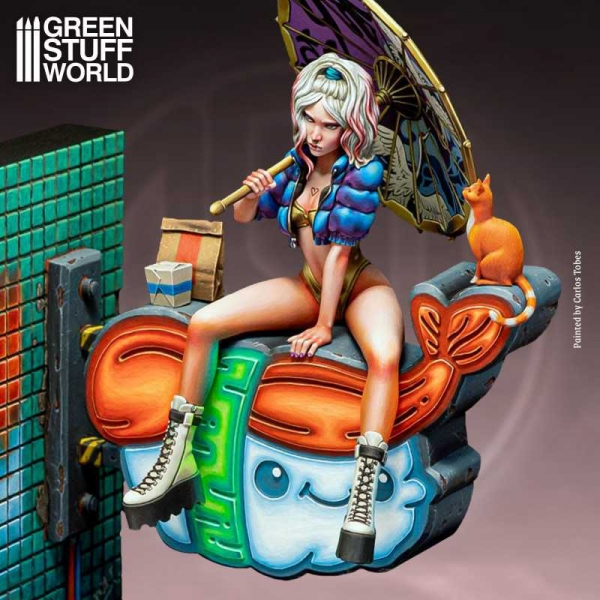 Green Stuff World: Neko Galaxy - Misty: Neon City lunch break