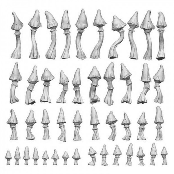 Green Stuff World: Goblin Mushrooms 1:48