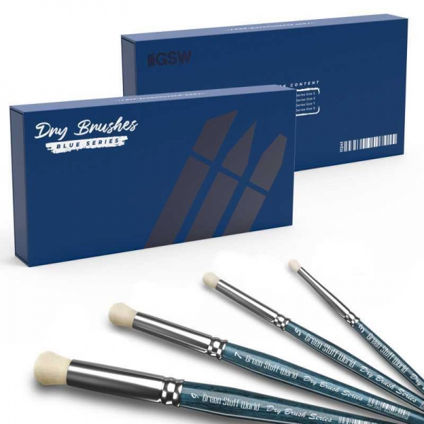 Green Stuff World: Premium Dry Brush Set - BLUE Series