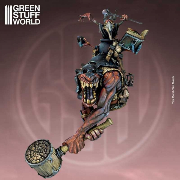 Green Stuff World: Journeyman Miniatures - Master Sulfur and the Red Troll