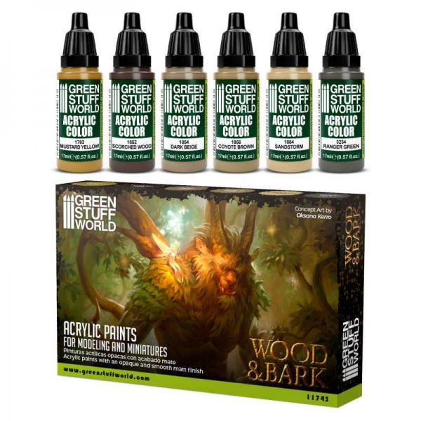 Green Stuff World: Paint Set - WOOD n BARK