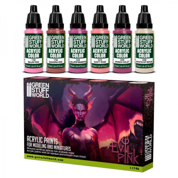 Green Stuff World: Paint Set - Evil Pink