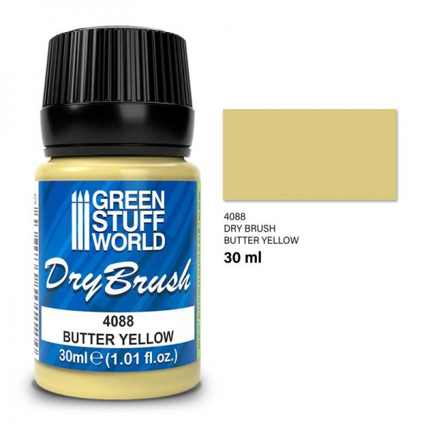 Green Stuff World: Dry Brush - BUTTER YELLOW 30 ml