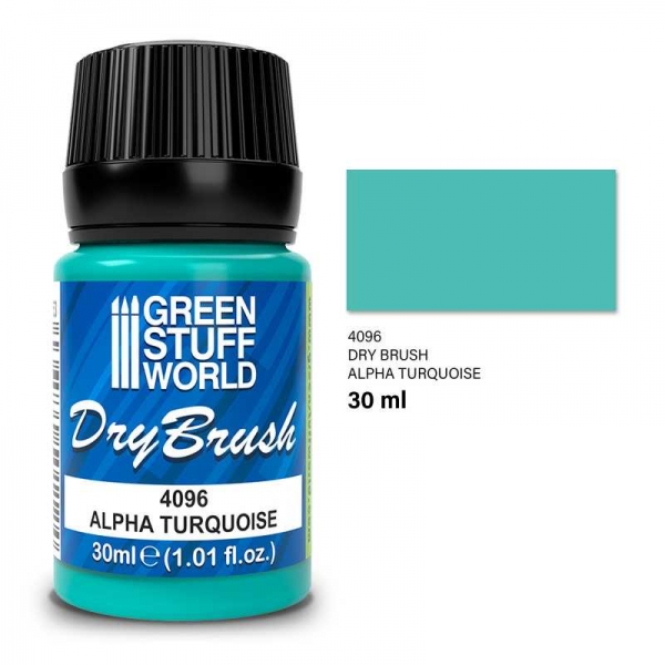 Green Stuff World: Dry Brush - ALPHA TURQUOISE 30 ml
