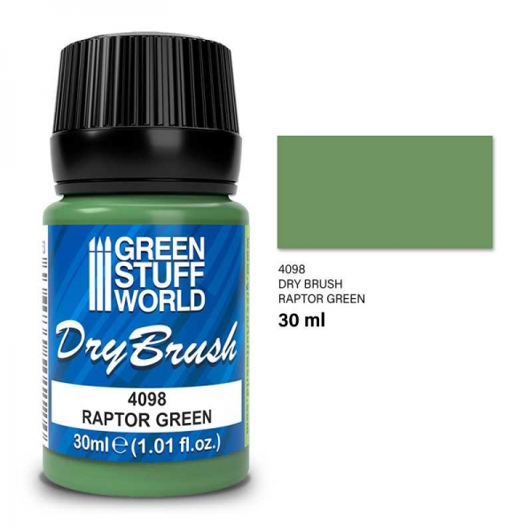 Green Stuff World: Dry Brush - RAPTOR GREEN 30 ml
