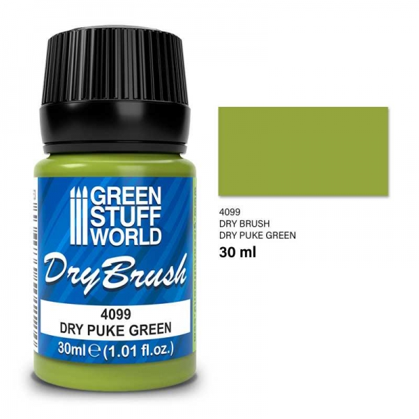 Green Stuff World: Dry Brush - DRY PUKE GREEN 30 ml