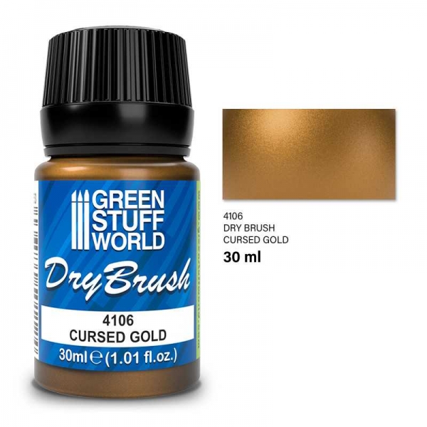 Green Stuff World: Metallic Dry Brush - CURSED GOLD 30 ml