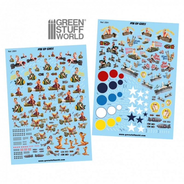 Green Stuff World: Water slide decals - Pin Ups