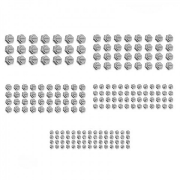 Green Stuff World: 3D Printed Set - Micro Rivets - Hexagon 1:48-1:35