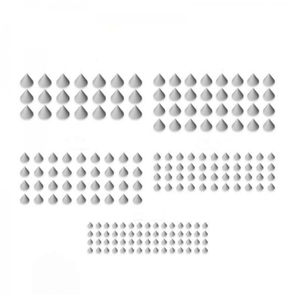 Green Stuff World: 3D Printed Set - Micro Rivets - Conical 1:48-1:35
