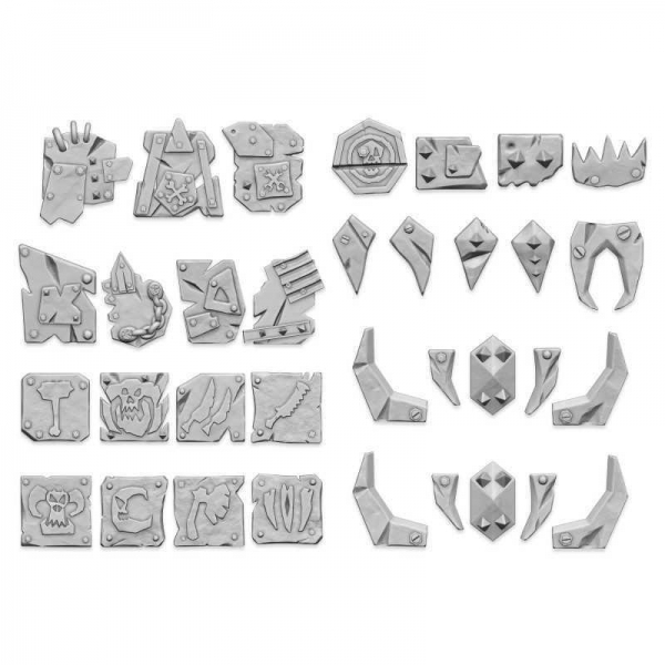Green Stuff World: Small Ork plates 1:48