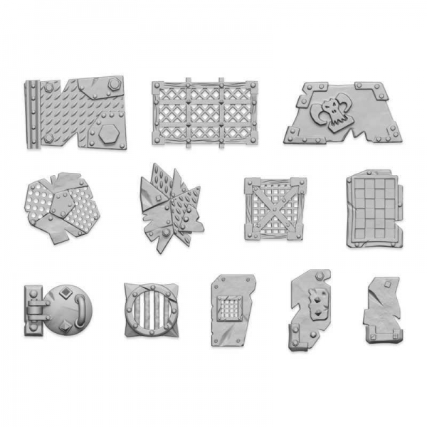 Green Stuff World: Large Ork plates 1:48