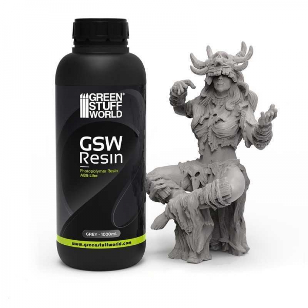 Green Stuff World: Resin for 3d printers - ABS-like Grey 1000ml