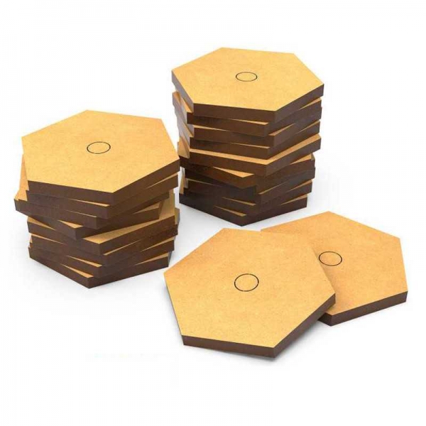 Green Stuff World: Battletech hex bases 32 mm MDF