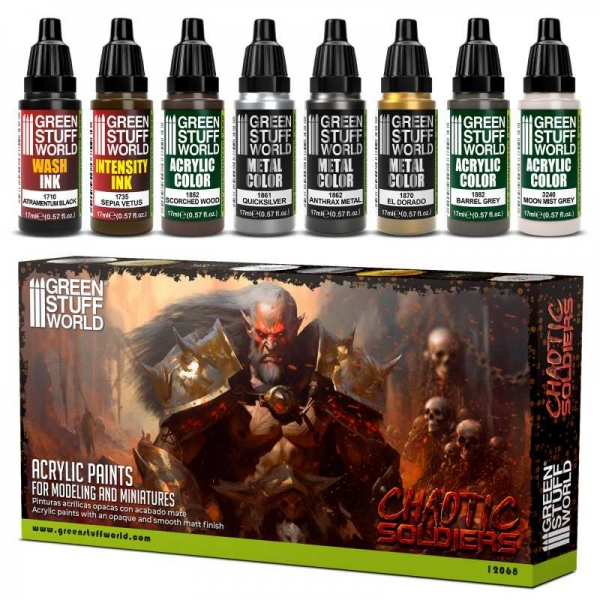 Green Stuff World: Paint Set - Chaotic Soldiers