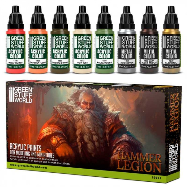 Green Stuff World: Paint Set - Hammer Legion