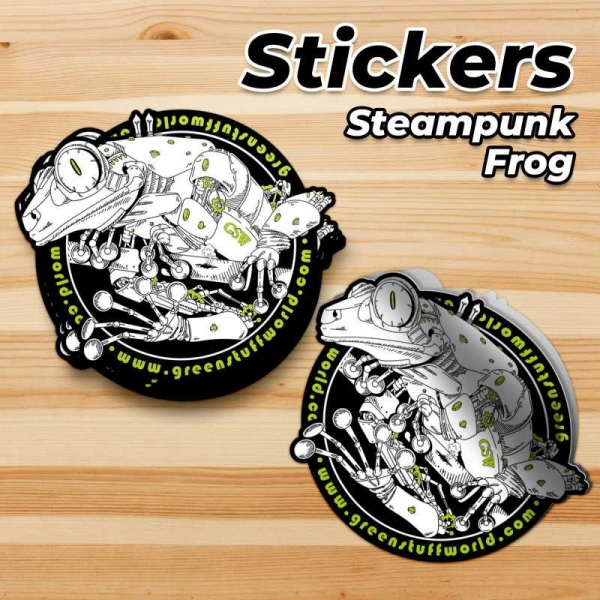 Green Stuff World: GSW Steampunk Frog Sticker