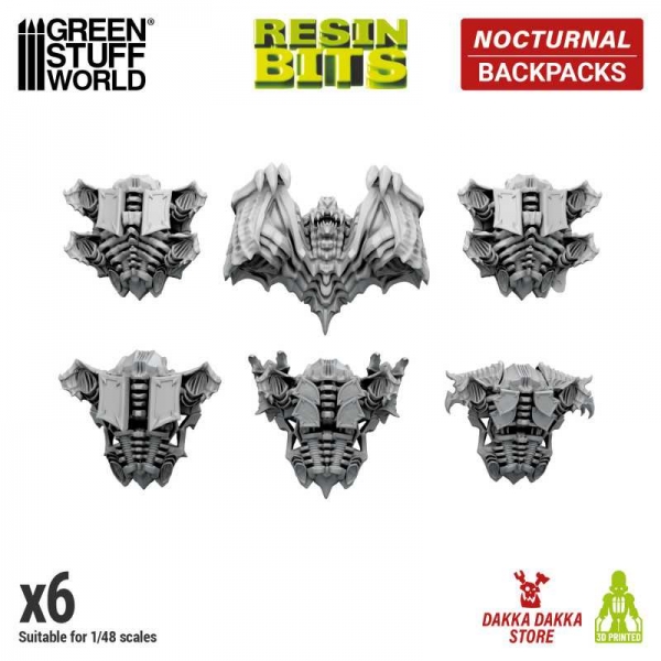 Green Stuff World: DakkaDakka - Nocturnal - Night Lords Backpacks 1:48