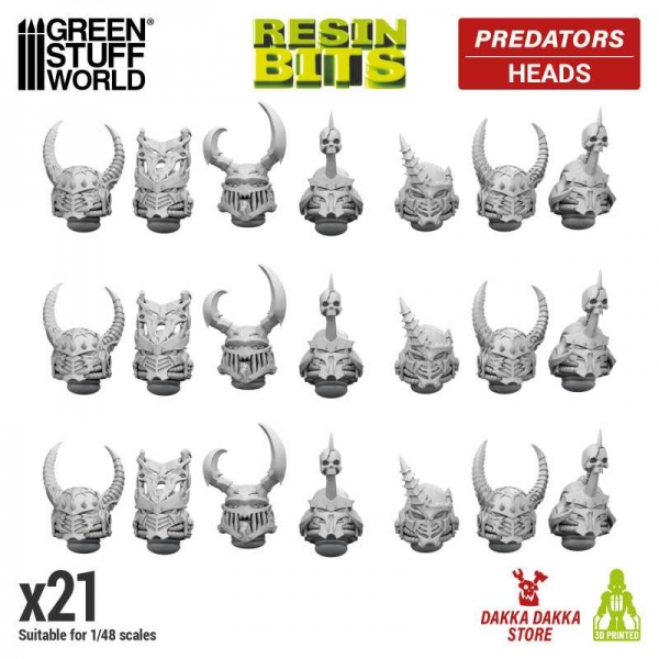 Green Stuff World: DakkaDakka - Predators - Heads 1:48