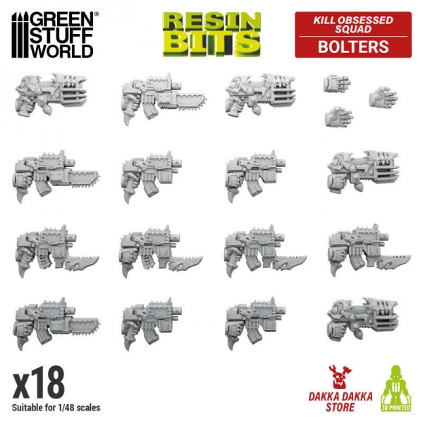 Green Stuff World: DakkaDakka - Kill Obsessed Squad - Weapons 1:48
