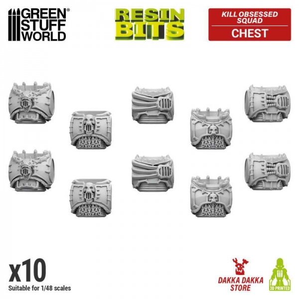 Green Stuff World: DakkaDakka - Kill Obsessed Squad - Torsos 1:48