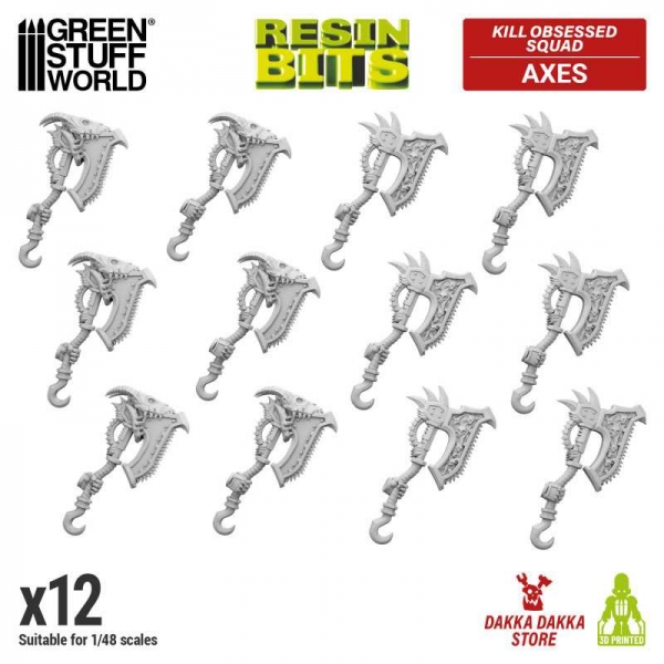 Green Stuff World: DakkaDakka - Kill Obsessed Squad - Axes 1:48