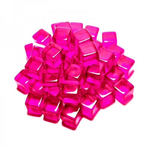 Green Stuff World: Gaming Tokens - Pink Cubes 10mm