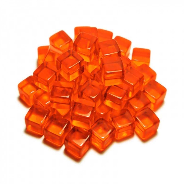Green Stuff World: Gaming Tokens - Orange Cubes 10mm