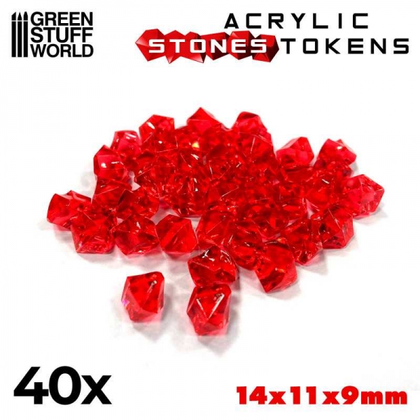 Green Stuff World: Tokens - Red Stones