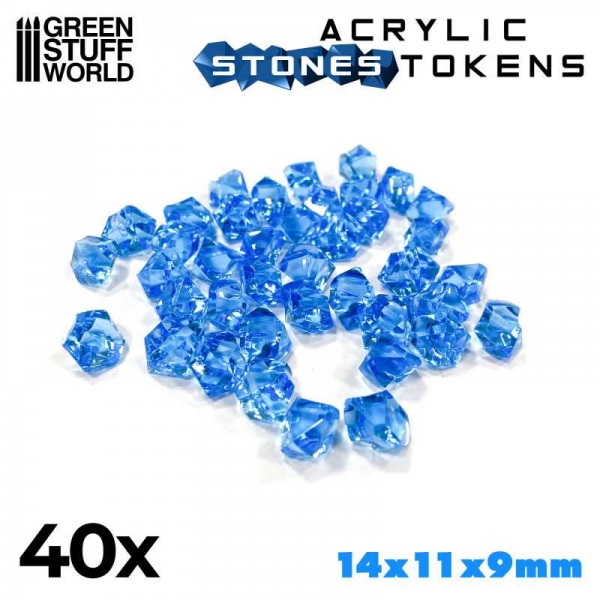 Green Stuff World: Tokens - Light Blue Stones