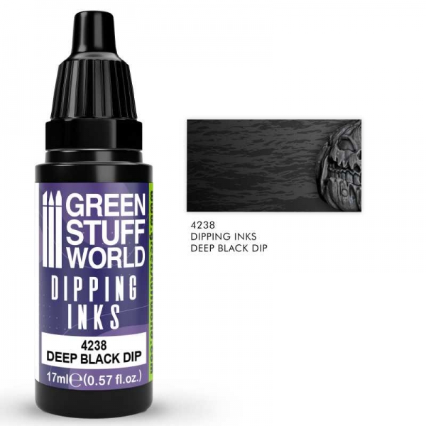 Green Stuff World: Dipping ink 17 ml - Deep Black Dip