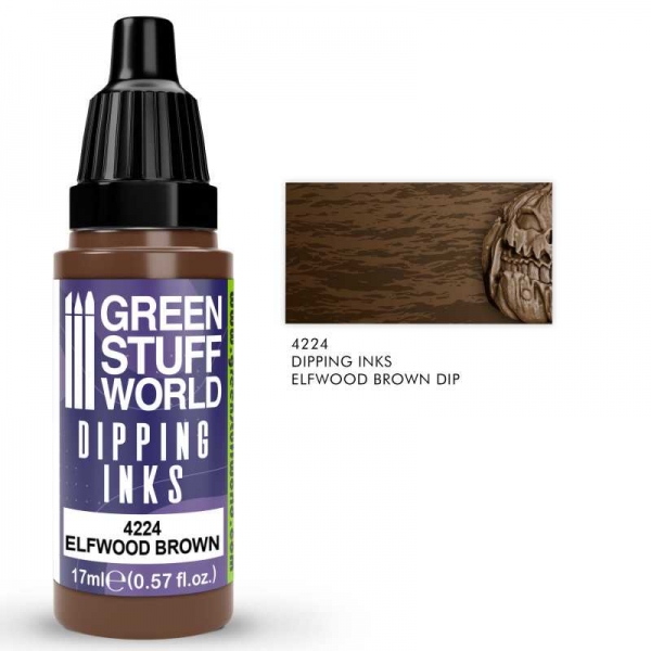 Green Stuff World: Dipping ink 17 ml - Elfwood Brown Dip