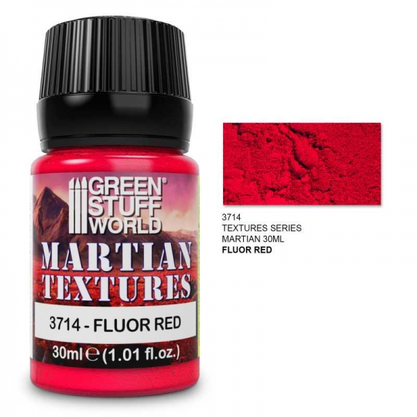 Green Stuff World: Textured Paint - Martian - Fluor Red 30ml