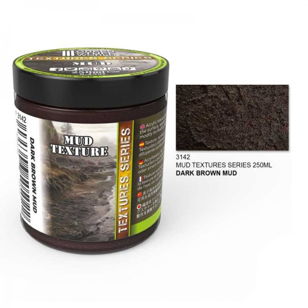 Green Stuff World: Mud Textures - DARK BROWN 250ml