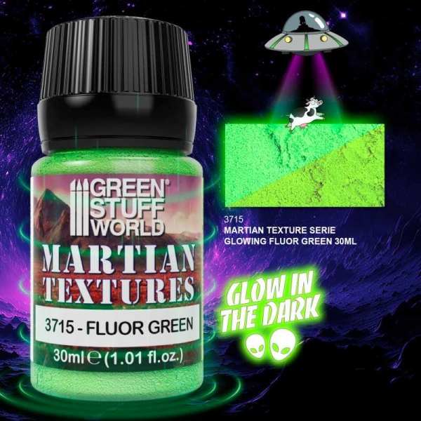 Green Stuff World: Textured Paint - Martian - Fluor Green 30ml