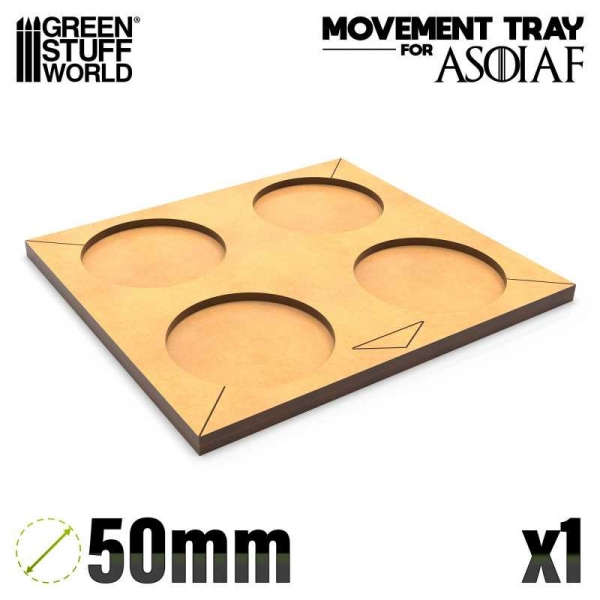 Green Stuff World: MDF Movement Trays ASOIAF - 50mm 4x1