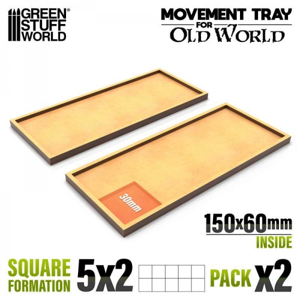 Green Stuff World: MDF Movement Trays 150x60mm
