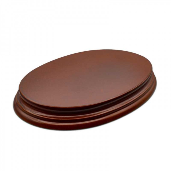 Green Stuff World: Oval Display Plinth 17x11 cm - Hazelnut Brown