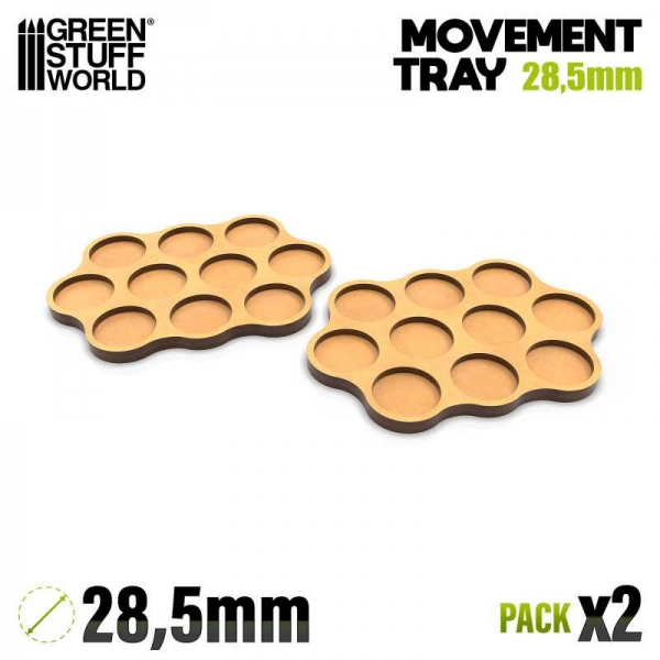 Green Stuff World: MDF Movement Trays - Skirmish AOS 28.5mm 3x4x3