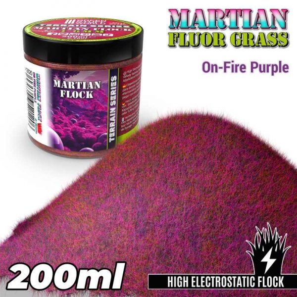 Green Stuff World: Martian Fluor Grass - On Fire Purple - 200ml