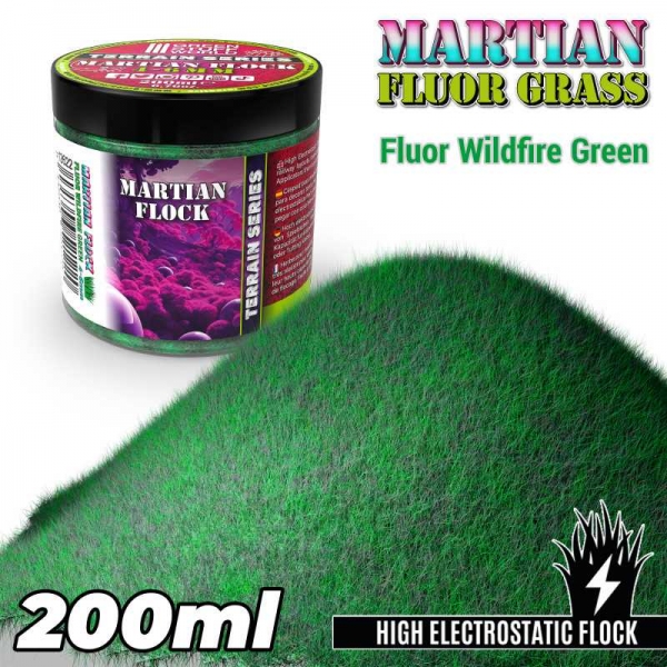 Green Stuff World: Martian Fluor Grass - Wildfire Green - 200ml