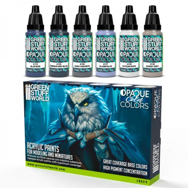 Green Stuff World: Opaque Paint Set - Cold Colours