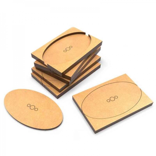 Green Stuff World: MDF Base adapter - Oval 75x42mm to Square 75x50mm